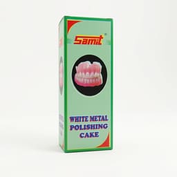 Samit White Metal Polishing Cake - 1