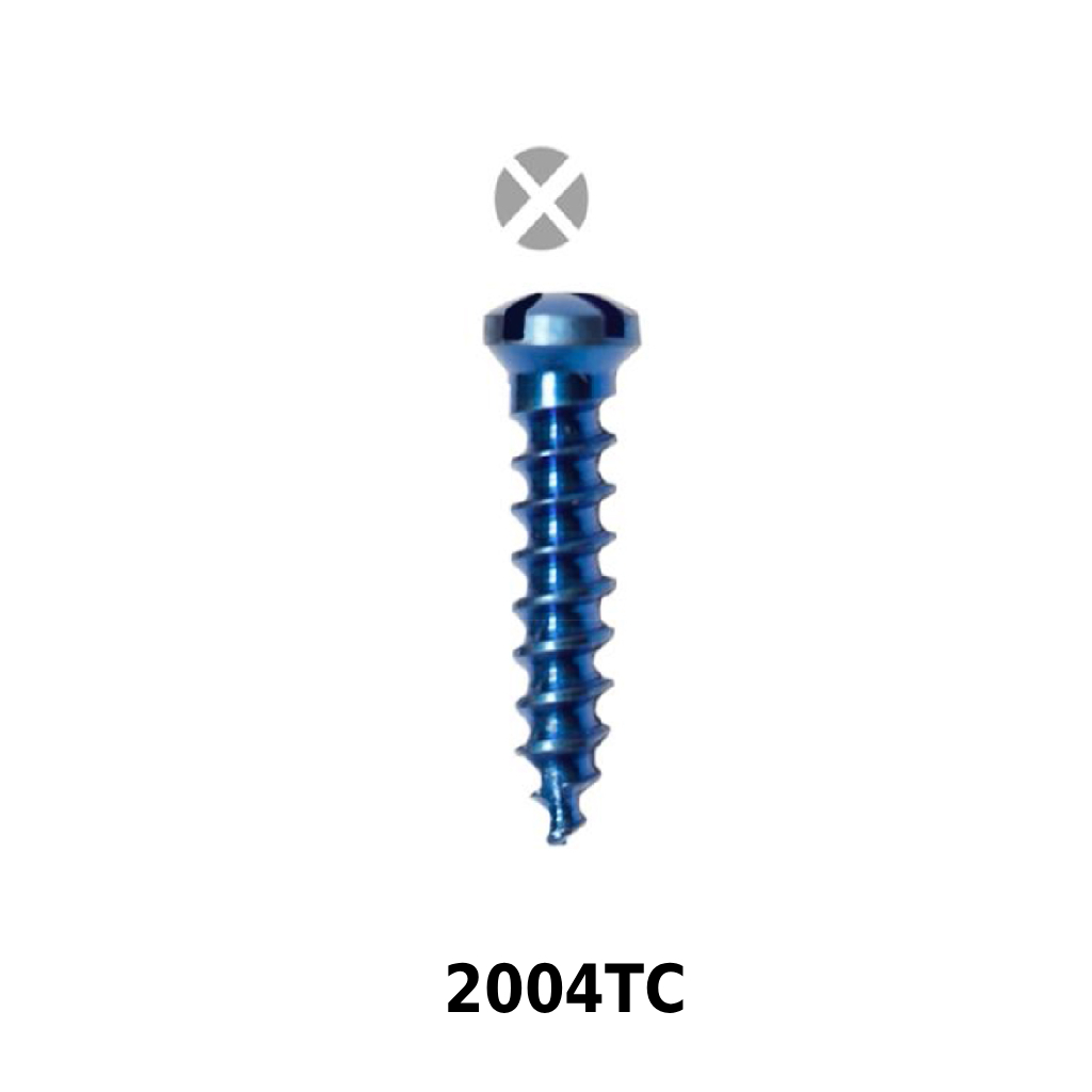 SK Surgicals Titanium Cross Head Screws - 2mm x 4mm (2004TC)