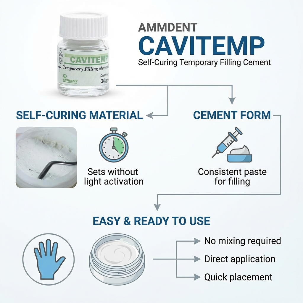 Ammdent Cavitemp Temporary Filling Cement