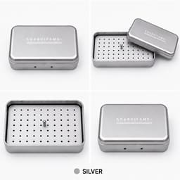 GII Endo Box Almunium 72 holes - Silver