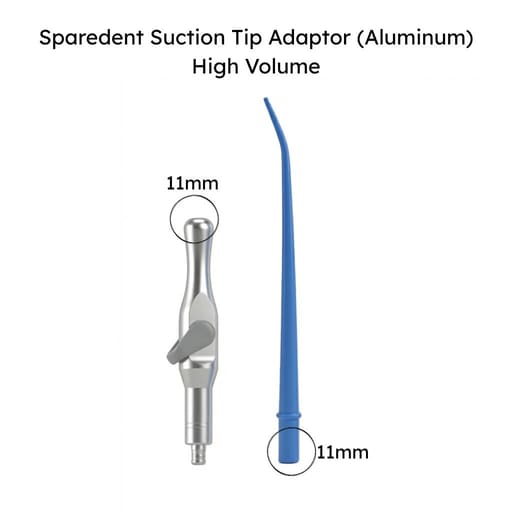 Sparedent Suction Tip Adaptor (Aluminum)