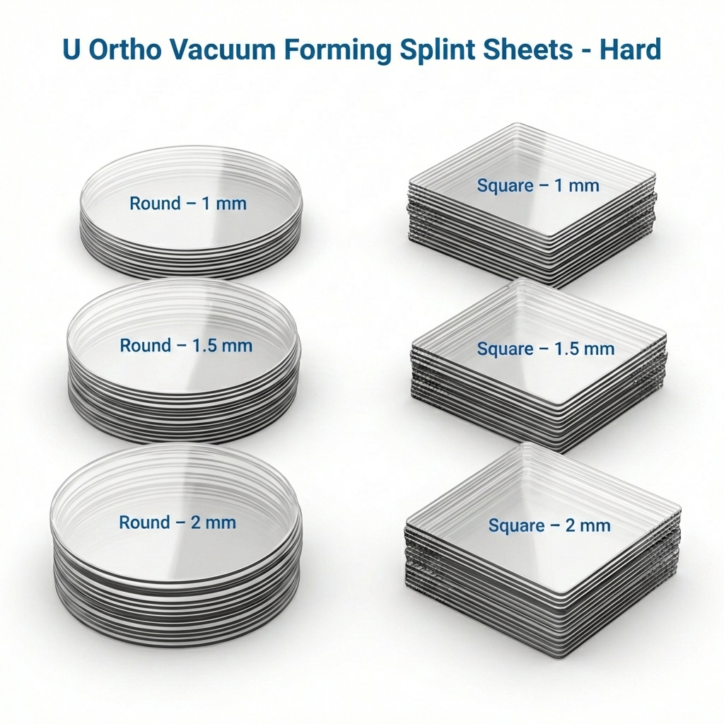 U Ortho Vacuum Forming Splint Sheets - Hard