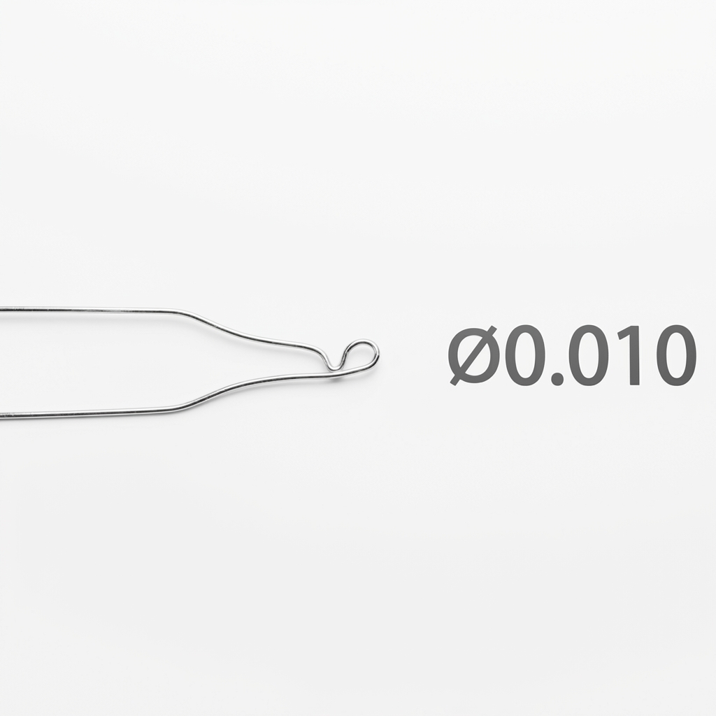 UU Ortho Kobayashi Ligature Wire Short 5.5cm - ∅0.010" (Pack of 100)