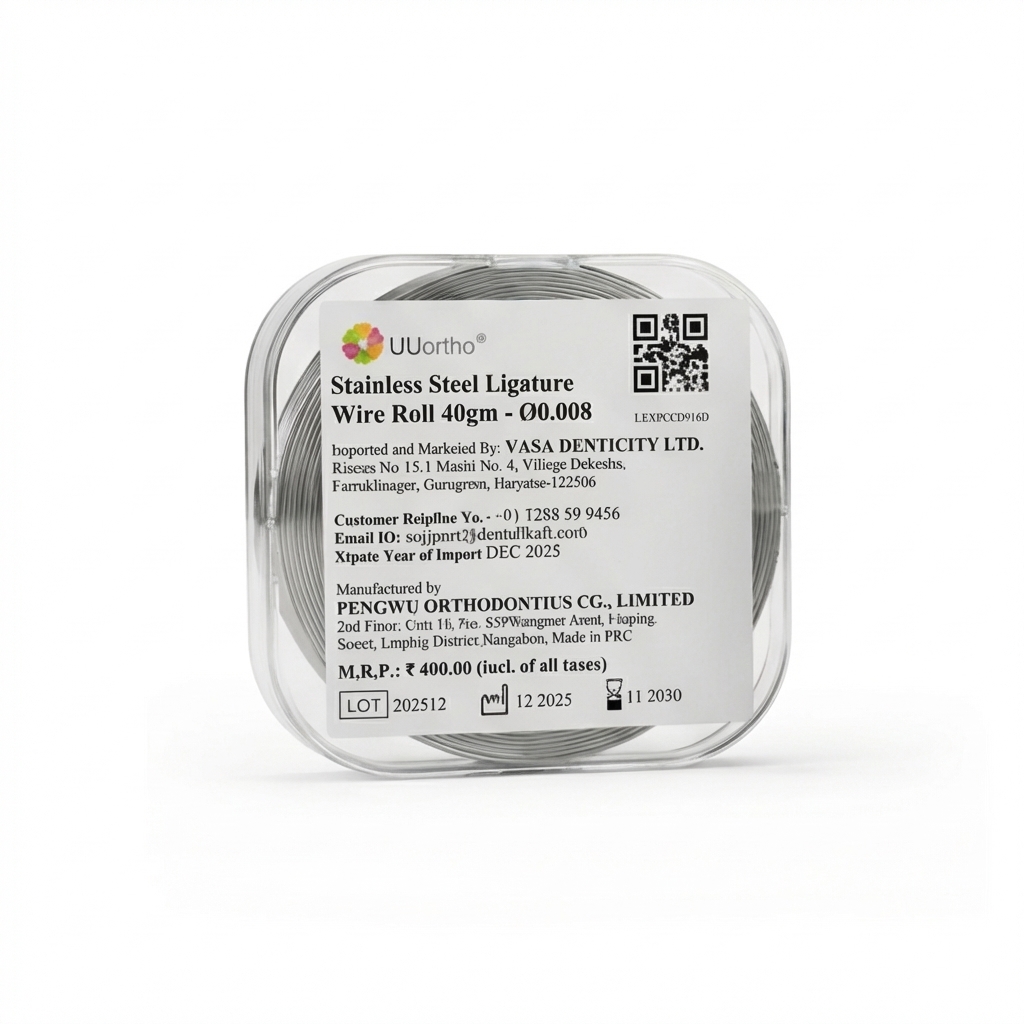 UU Ortho Stainless Steel Ligature Wire Roll 40gm -  ∅0.008"