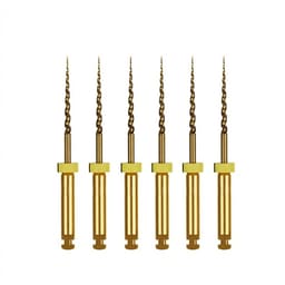 Waldent Wal-flex Gold Rotary Files 19mm - W1 (17/8%) - Safe Orifice opener (Pack Of 6)