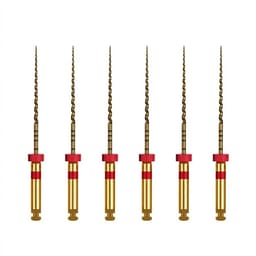 Waldent Wal-flex Gold Rotary Files 25mm - W5 (25/4%) (Pack Of 6)