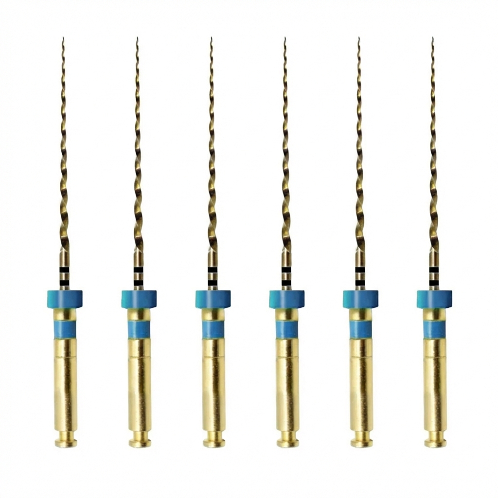 Waldent Wal-flex Gold Rotary Files 21mm - W7 (30/04%) (Pack of 6)