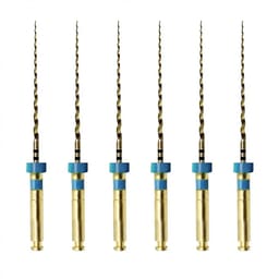 Waldent Wal-flex Gold Rotary Files 21mm - W7 (30/04%) (Pack of 6)