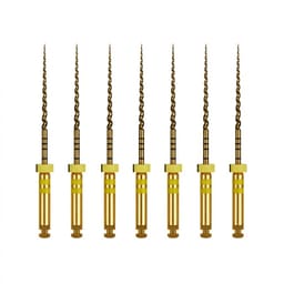 Waldent Wal-flex Gold Rotary Files 25mm - W4 (20/6%) (Pack Of 6)