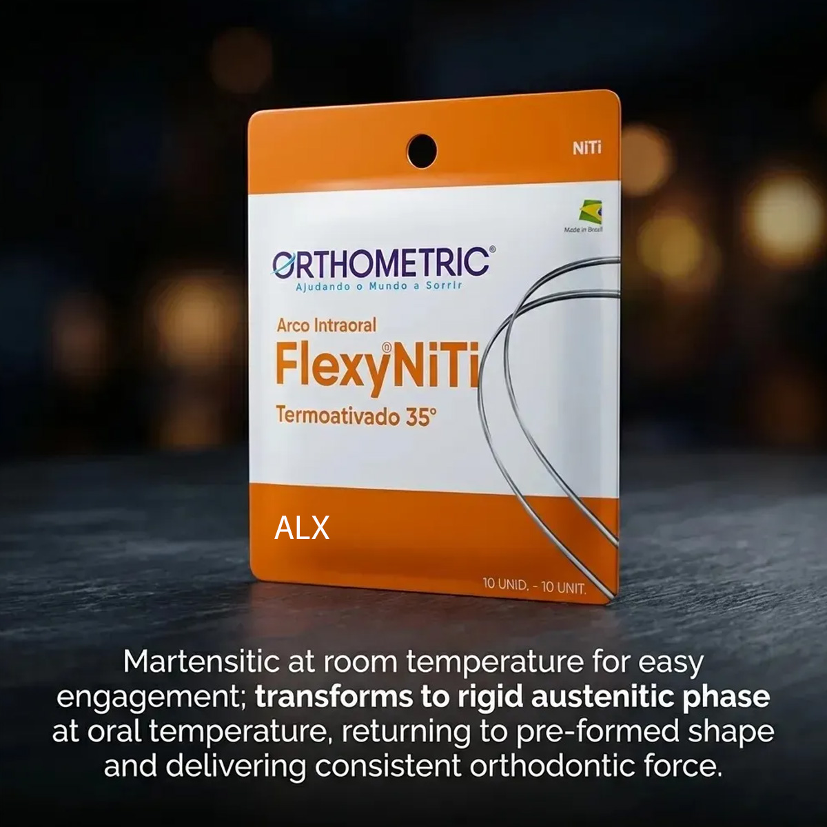 OrthoMetric Flexy NiTi Thermal 35ºC ALX Archwires - Round (10/Pk)