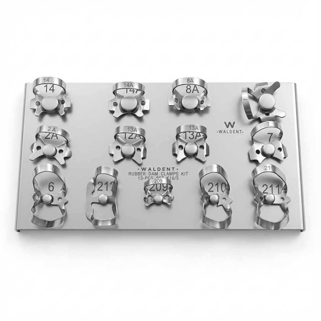 Waldent Rubber Dam Clamps Kit - Set of 13 (K16/5)