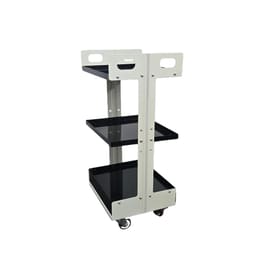 Life Dental Trolley Economy Double Pillar(Lite) - Black - 3