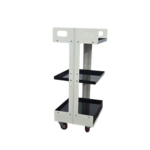 Life Dental Trolley Economy Double Pillar(Lite) - Black