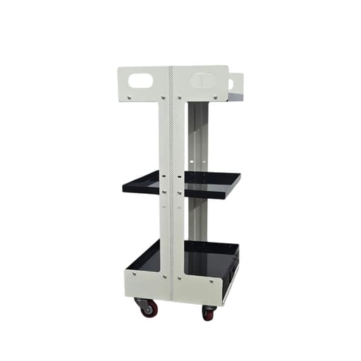 Life Dental Trolley Economy Double Pillar(Lite) - Black
