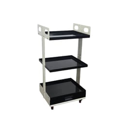 Life Dental Trolley Economy Double Pillar(Lite) - Black - 1