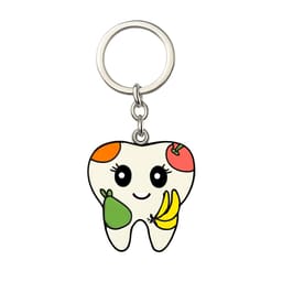 iDENTical Tooth Shape Keychain With Fruit Design ZYR-3006-1   - 1