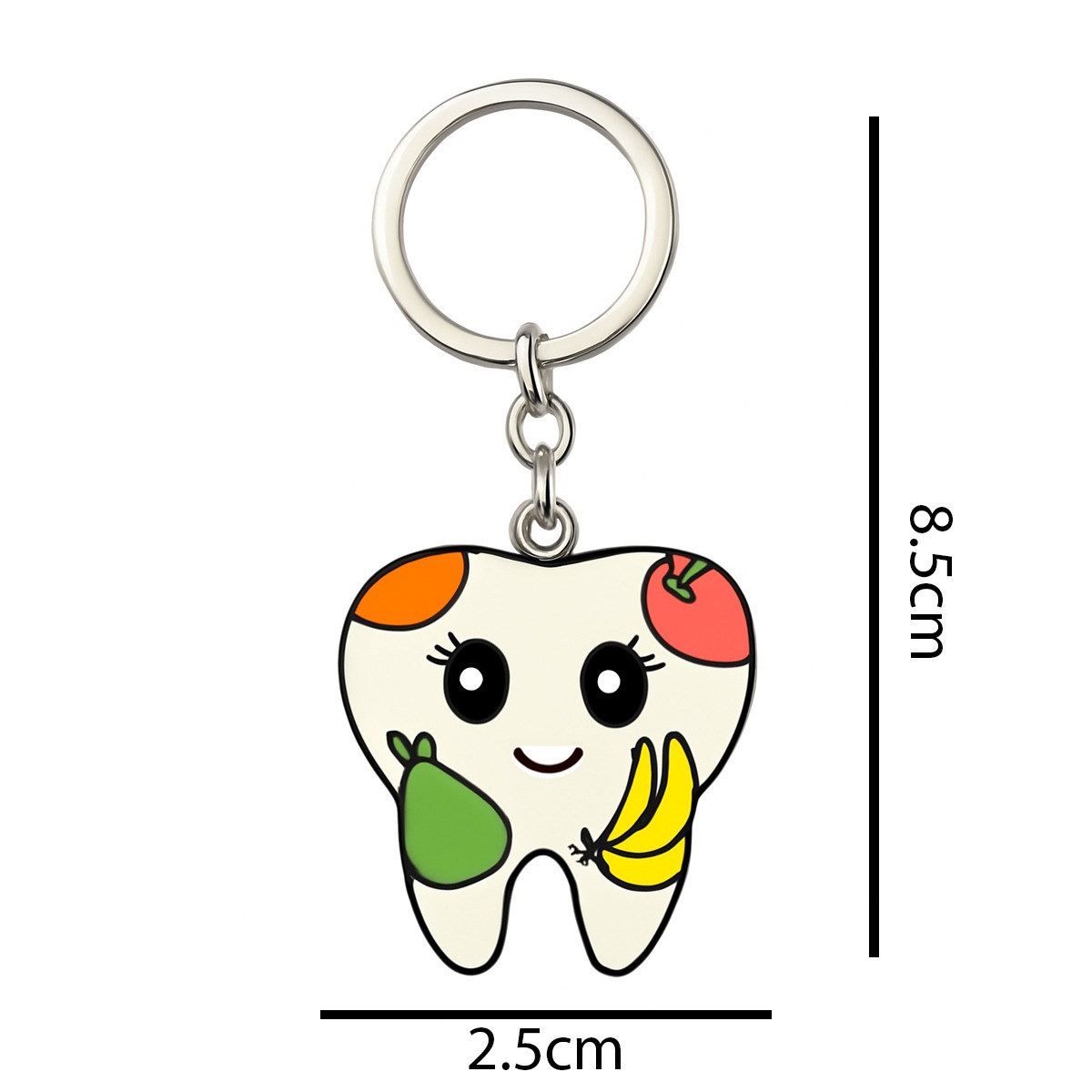 iDENTical Tooth Shape Keychain With Fruit Design ZYR-3006-1  