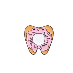 iDENTical Donut Tooth Shape Brooch - Pack of 1 (ZYR-7370) - 1