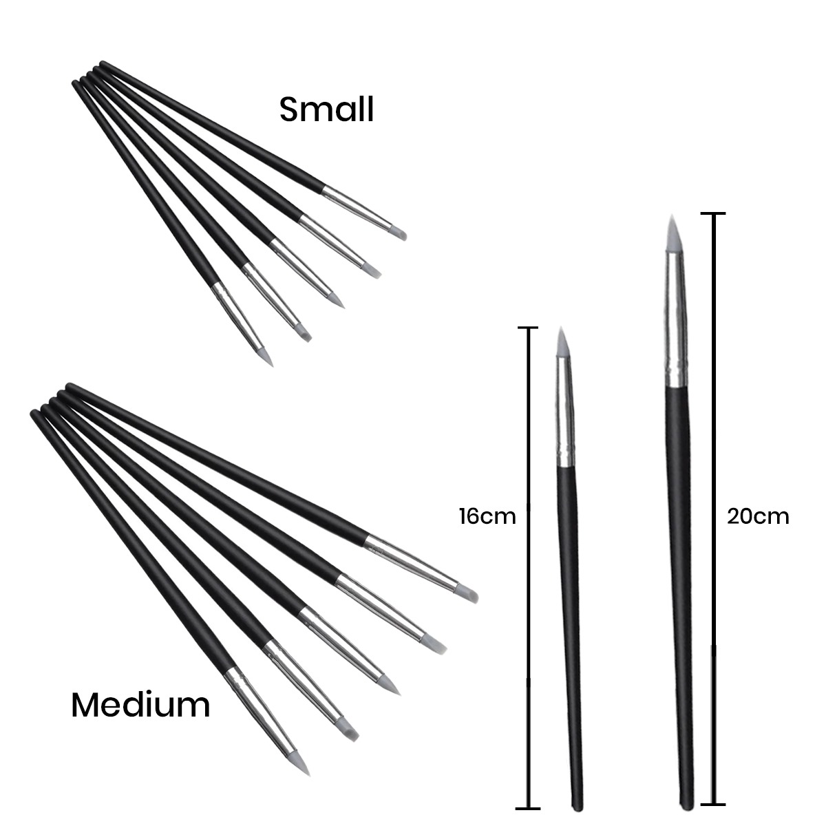 Younique Composite Silicone Brushes Set Of 5