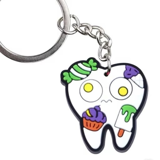 iDENTical Tooth Shape Keychain With Candy Design ZYR-3006-1