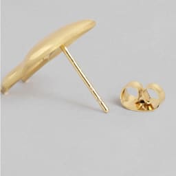 iDENTical Golden Crown Shape Earrings - Set Of 1 (ZYR-4072) - 5