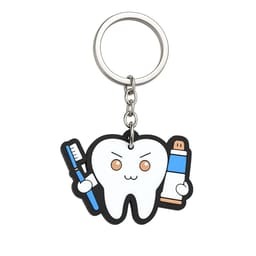 iDENTical Tooth Shape Keychain With Toothpaste & Toothbrush - 1