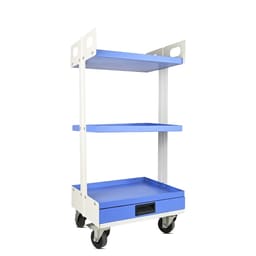 Life Dental Trolley Economy Double Pillar(Lite) - Blue
