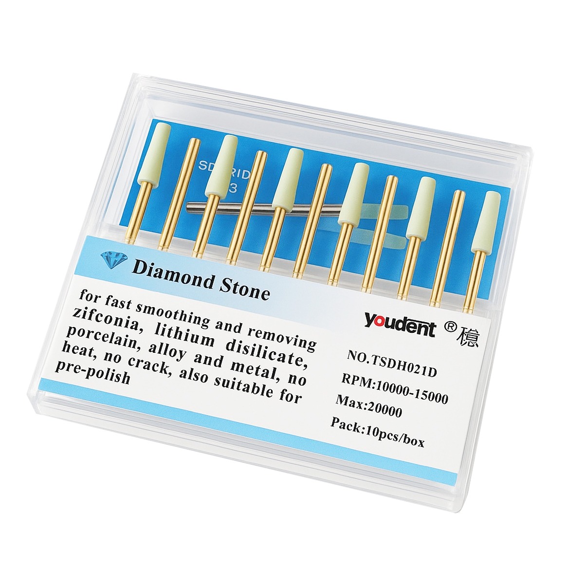Youdent Diamond Stones For Zirconia, Ceramic, Porcelain & Metal HP