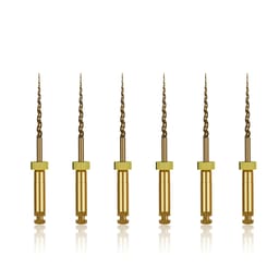 Waldent Wal-flex Gold Rotary Files 25mm - 10