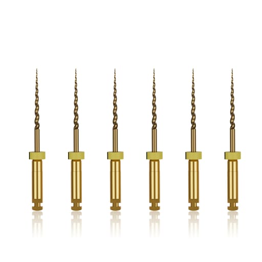 Waldent Wal-flex Gold Rotary Files 25mm