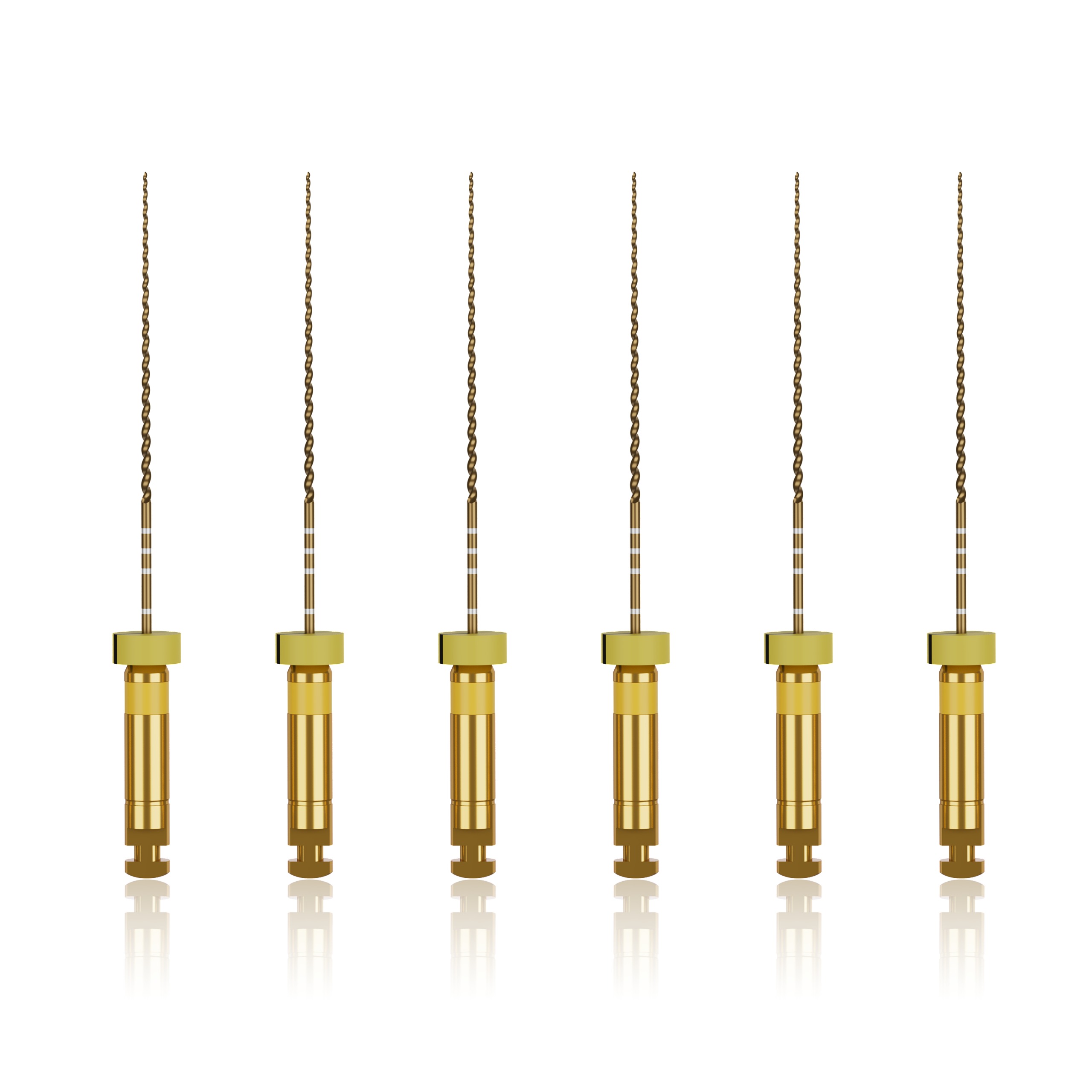 Waldent Wal-flex Gold Rotary Files 25mm