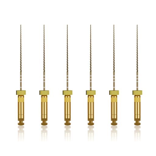 Waldent Wal-flex Gold Rotary Files 25mm