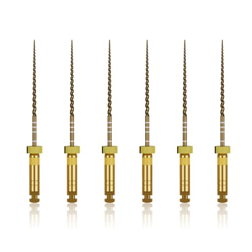 Waldent Wal-flex Gold Rotary Files 25mm