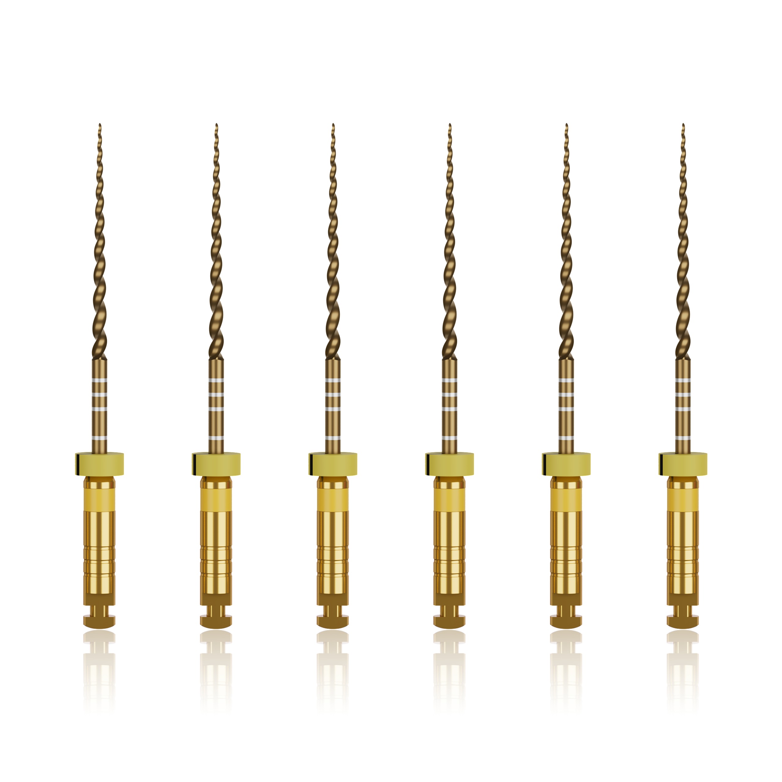 Waldent Wal-flex Gold Rotary Files 25mm