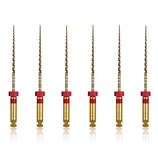 Waldent Wal-flex Gold Rotary Files 25mm