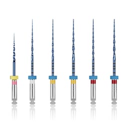 Waldent S-Blue Rotary Files All-In-One Assorted 25mm Pack OF 6