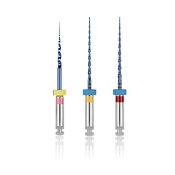 Waldent S-Blue Rotary Files Assorted 21mm Pack For Narrow And Curved Canal (Pack Of 3)
