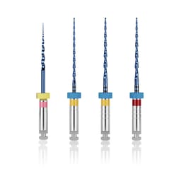 Waldent S-Blue Rotary Files Assorted 21mm Pack For Wide Canals (Pack Of 4)