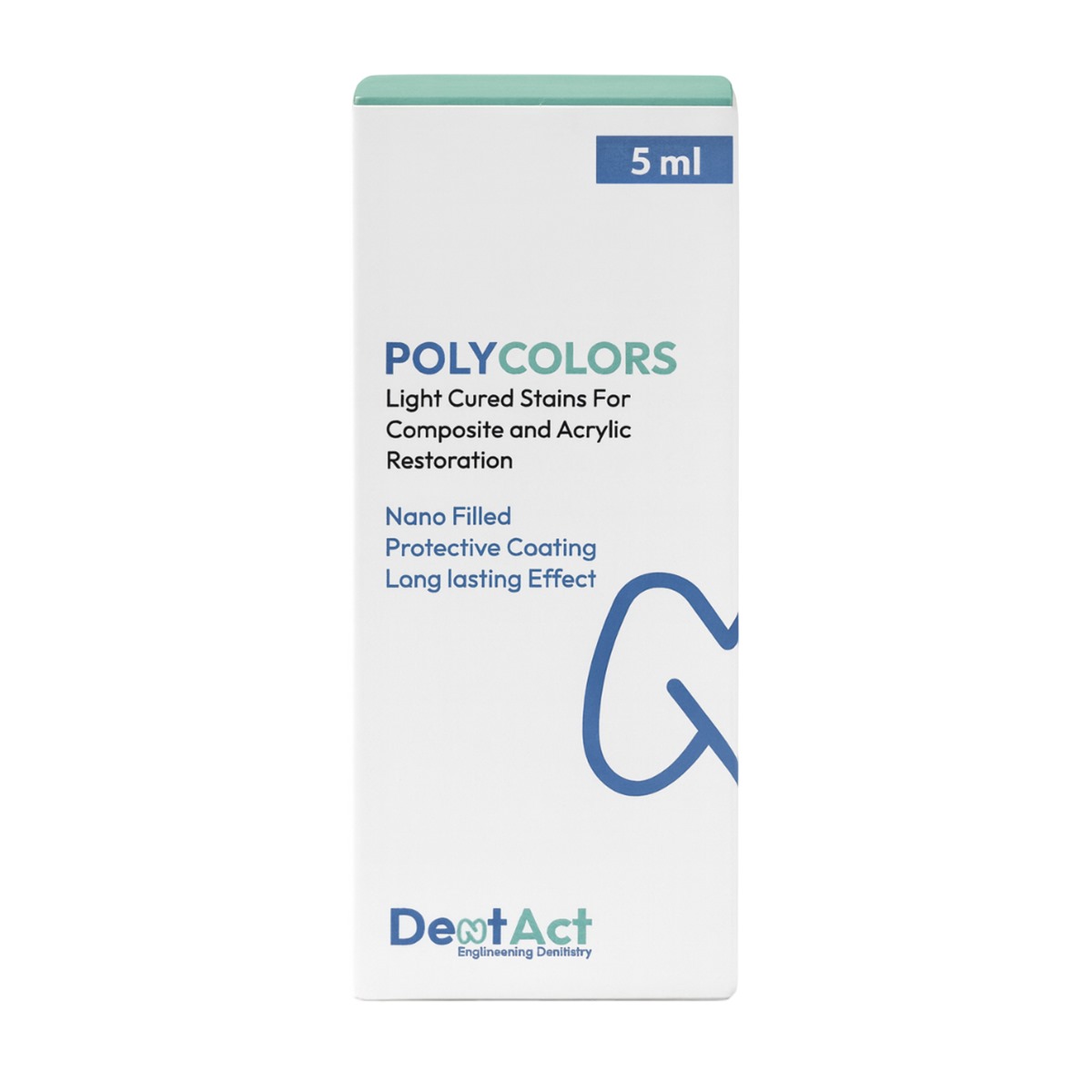 DentAct Poly Colours Light Cured Stain - White