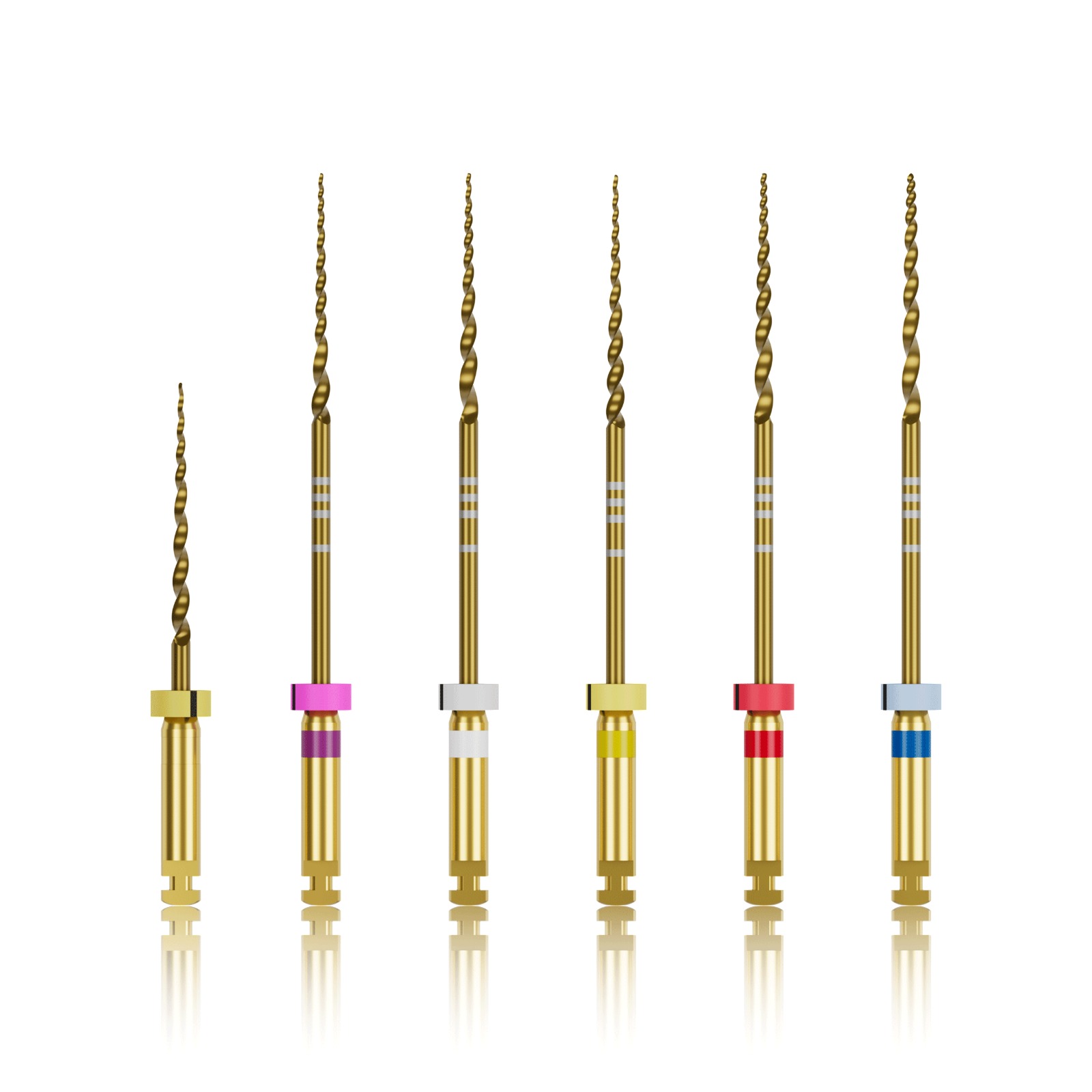 Waldent Premium Taper Gold Rotary Files - 31mm