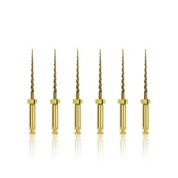 Waldent Premium Taper Gold Rotary Files - 21mm - 8