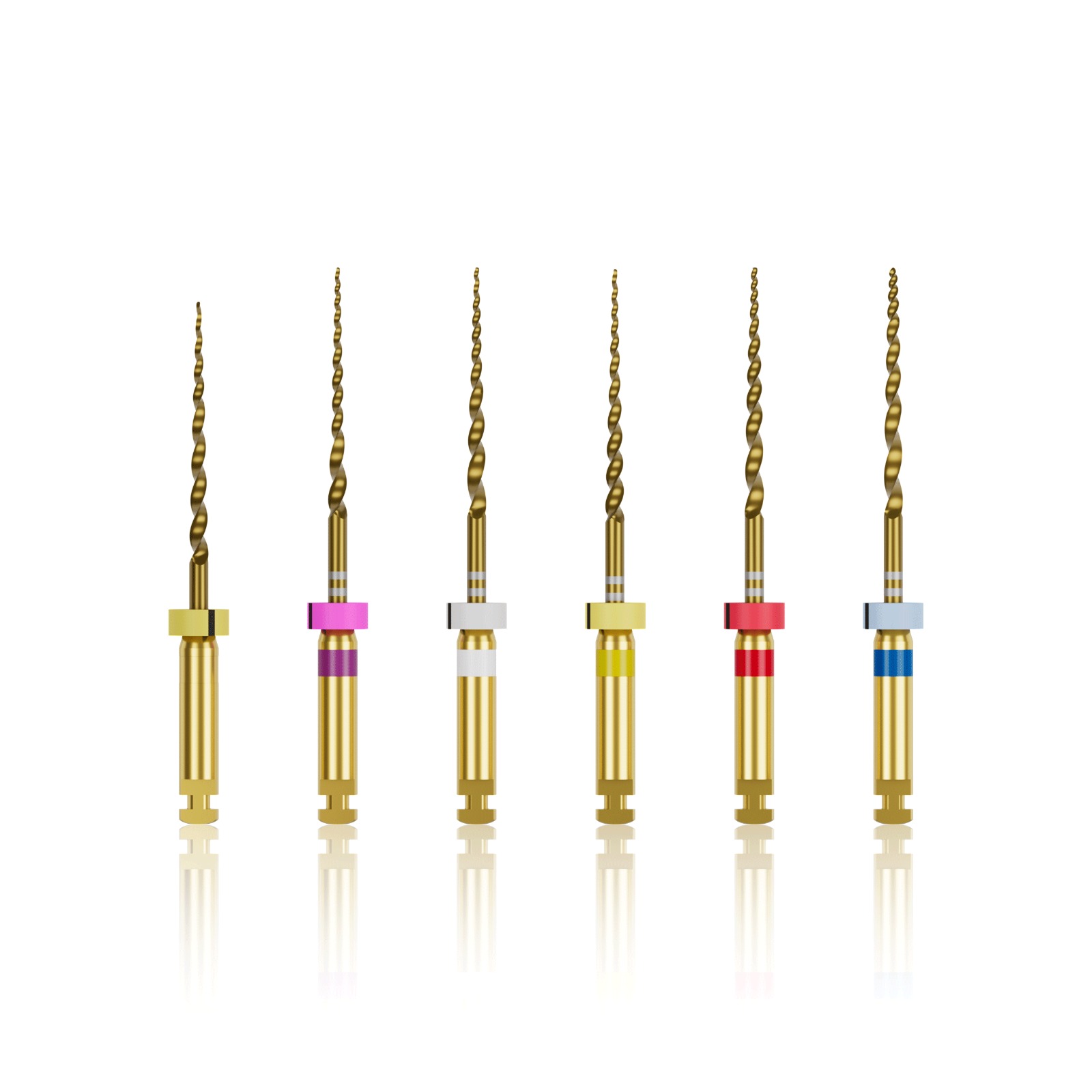 Waldent Premium Taper Gold Rotary Files - 21mm