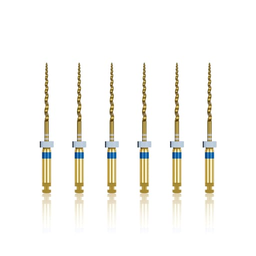 Waldent Premium Taper Gold Rotary Files - 21mm