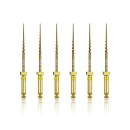 Waldent Premium Taper Gold Rotary Files - 25mm F1