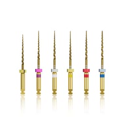 Waldent Premium Taper Gold Rotary Files - 21mm Assorted SX-F3