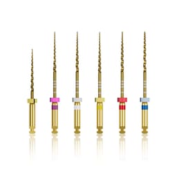 Waldent Premium Taper Gold Rotary Files - 25mm Assorted SX-F3