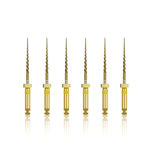 Waldent Premium Taper Gold Rotary Files - 21mm