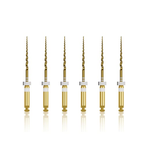 Waldent Premium Taper Gold Rotary Files - 21mm