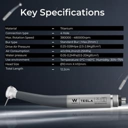 Waldent Tesla Airotor Standard Head - 4 Hole Connection (W-166) - 11