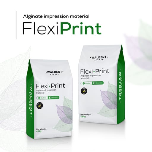 Waldent FlexiPrint Chromatic Dust Free Alginate Impression Material